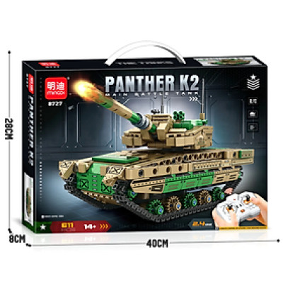 MINGDI - 8727 - Lắp Ráp Xe Tăng Lắp Ráp Điều Khiển Từ Xa Panther K2 (611 Chi Tiết)