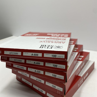 (1 Tờ) Giấy Nhám Khô FujiStar Màu Hồng Nhật Bản AA180-240-320-400-600 Loại Bỏ Hoàn Toàn Vết Xước Nhỏ, Lớp Sơn Cũ, Đánh Bóng Bề Mặt