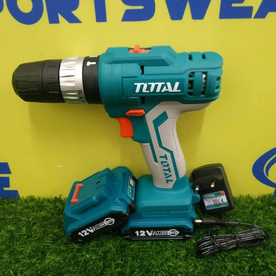 MÁY KHOAN BÚA DÙNG PIN 12V (0.8- 10MM) (KÈM THEO 2 PIN, 1 SẠC) TOTAL TIDLI1222 - HÀNG CHÍNH HÃNG