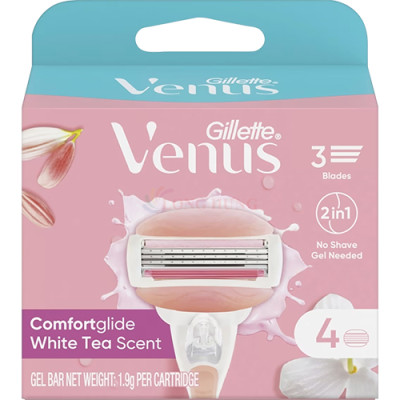 Lưỡi dao thay thế Gillette Venus Comfortglide White Tea Scent (set 4 cái) - Hàng chính hãng