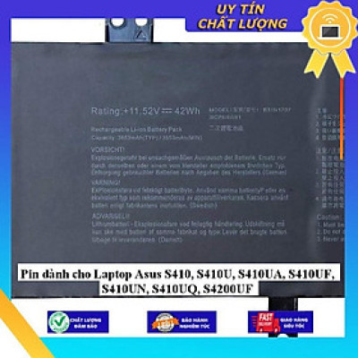 Pin dùng cho Laptop Asus S410 S410U S410UA S410UF S410UN S410UQ S4200UF - Hàng Nhập Khẩu New Seal