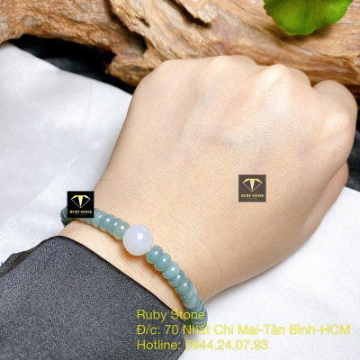 Vòng tay lam ngọc mix xinh yêu