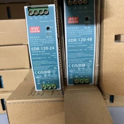 Nguồn DIN Rail EDR-120-24 Meanwell (120W 24V 5A) Hàng chính hãng