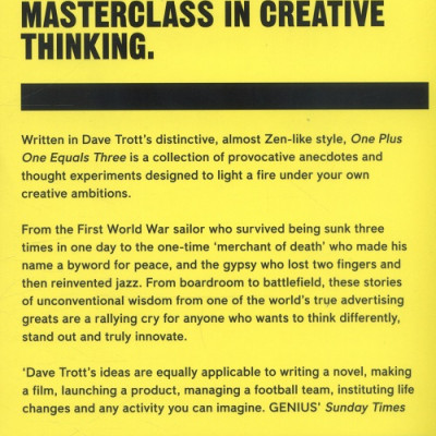 Sách - Anh: One Plus One Equals Three : A Masterclass in Creative Thinking