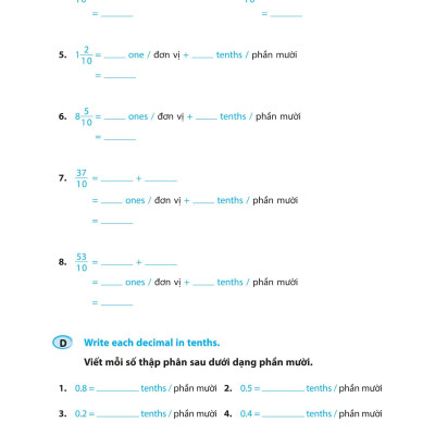 Tinh Thông Toán Học - Mastering Mathematics - Dành Cho Trẻ 9-10 Tuổi - Quyển B