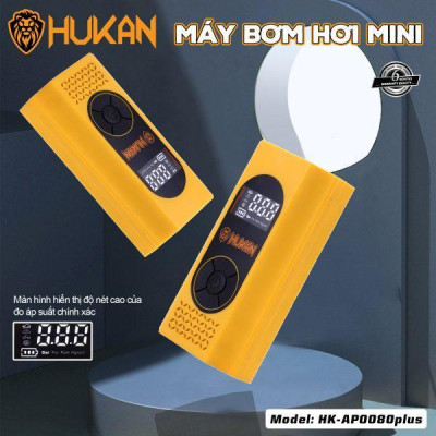 MÁY BƠM HƠI PIN MINI HK-AP0080PLUS HUKAN - HÀNG CHÍNH HÃNG
