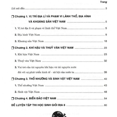 Sách - Câu hỏi và bài tập bồi dưỡng học sinh giỏi địa lí 8 (dùng chung cho các bộ sgk hiện hành) (HA)