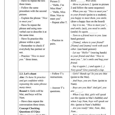 Thiết Kế Bài Giảng Tiếng Anh Lớp 3 - Tập 1