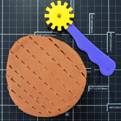 Bộ đồ chơi lăn tay tạo chi tiết trên bề mặt bột nặn an toàn