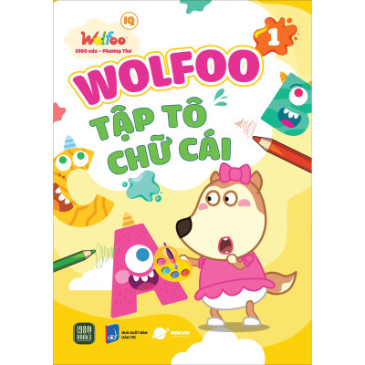 WOLFOO Combo 6 Tập Tô Chữ Cái và Chữ Số