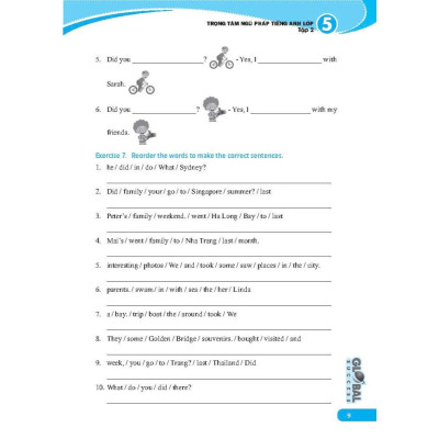 Sách - Global Success - Trọng Tâm Ngữ Pháp Tiếng Anh Lớp 5 - Có Đáp Án - Tập 2 - Minh Thắng