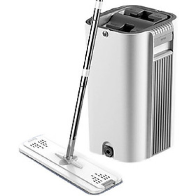 Bộ lau nhà GOSO Plus có thùng lau nhà 2 ngăn tự vắt, cây lau nhà xoay 360 độ giúp lau sàn làm sạch