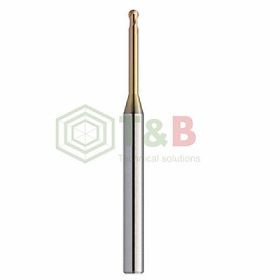 Dao Cầu Cổ Dài R0.2 x 2 x 45 L Union Tool Model HSLB2004-020,Dao phay ngón gia công sau nhiệt