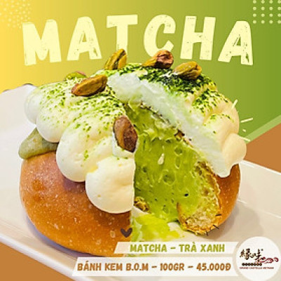 Bánh Mì Kem B.O.M Trà Xanh