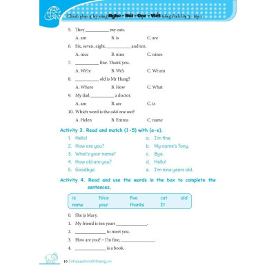 Chinh Phục 4 Kỹ Năng Tiếng Anh Nghe - Nói - Đọc - Viết (Lớp 3 - Tập 1)