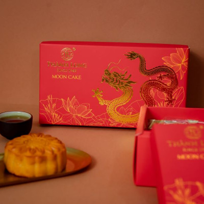 Hộp bánh trung thu 2 bánh 2 trứng 220g - Combo G - Thành Long (440g) - VIỆT NAM