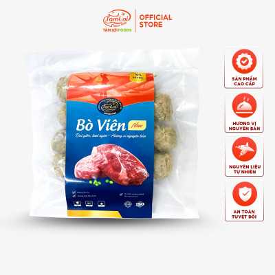 Combo Bò viên 500 gram + Chả cá con hành ớt 500 gram Tâm Lợi, loại cao cấp - Giao nhanh trong 3H