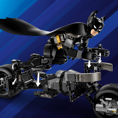 LEGO SUPERHEROES 76273 Đồ Chơi Lắp Ráp Mô Hình Người Dơi Và Siêu Xe Batpod (713 chi tiết)
