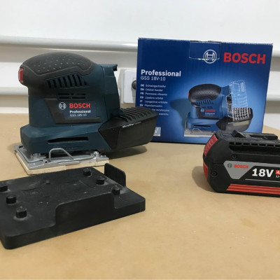 THÂN MÁY CHÀ NHÁM PIN 18V (113MM X 101MM)  BOSCH GSS 18V-LI (SOLO) - HÀNG CHÍNH HÃNG