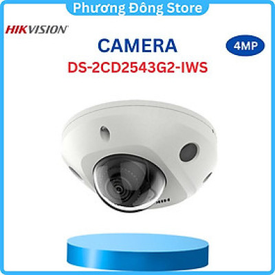 Camera IP HIKVISION Dome 4MP DS-2CD2543G2-IWS 4MP, 30m, Phát hiện vượt hàng rào ảo, phát hiện xâm nhập ,.-Hàng chính hãng