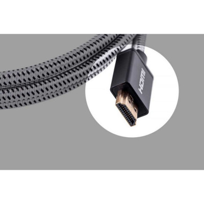 Cáp HDMI ORICO HD501-50-BK - chuẩn 2.0 4K/30Hz (dây dù) 5 mét - Hàng Chính Hãng