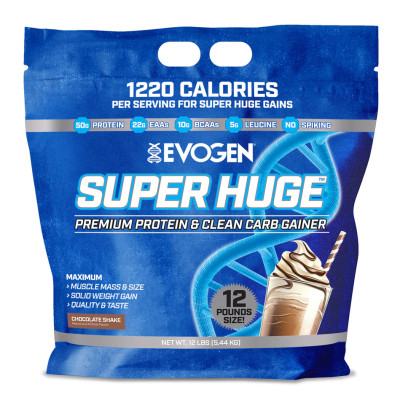 [Chính hãng] Evogen Super Huge (5.4KG), Sữa Tăng Cân & Cơ Nạc Cao Cấp, 50g Protein, 22g EAA, 10g BCAA, Potent Evozyme