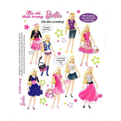 Sách Ghép Hình Barbie Thủ Công Dựng Hình Thời Trang Tín Đồ Thời Trang - Tân Việt Books
