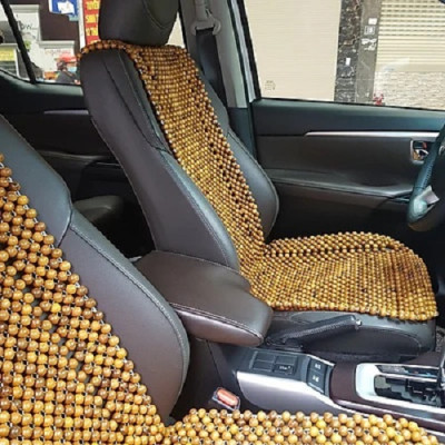 Đệm Lót Ghế Xe Ô Tô Hạt Gỗ Bách Xanh Cao Cấp Hạt 1.2cm ( Mian .vn)