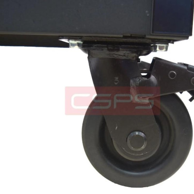 Tủ dụng cụ 7 ngăn kéo , mặt ván gỗ màu đen mờ 76cm kèm vách lưới 