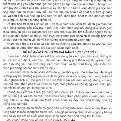 Đề Kiểm Tra Đánh Giá Lịch Sử Lớp 7 (Dùng Chung Cho Các Bộ SGK Hiện Hành)  - HA