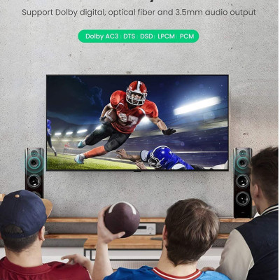 Ugreen UG70690CM319TK 4K 60hz 2 vào 4 ra Bộ gộp tín hiệu HDMI 2.0 màu đen - HÀNG CHÍNH HÃNG