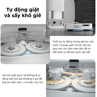 Robot Hút Bụi Lau Nhà Dreame L10 Ultra Giặt Sấy Tự Động Lực Hút 5.300 Pa - Hàng Chính Hãng