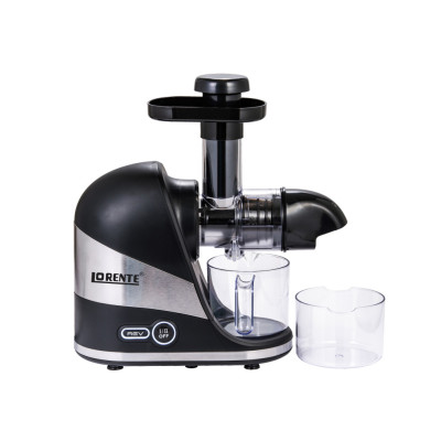 Máy ép chậm trục ngang Lorente mẫu mới màu đen, ép tất cả dễ dàng, kiệt nước, công suất mạnh 300W-Hàng chính hãng