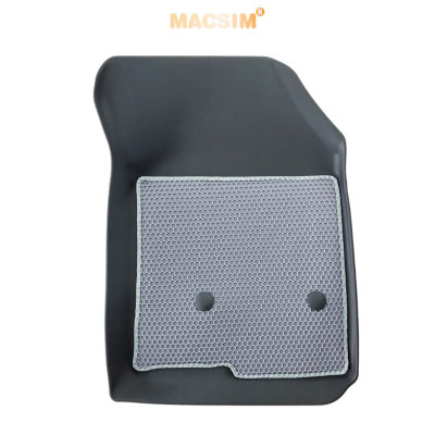 Thảm 2 lớp (sd3) dạng lưới lục giác MG G50 (ghi) bề mặt cao su siêu sạch nhãn hiệu Macsim