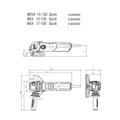Máy Mài Góc Metabo WE 17-150 QUICK