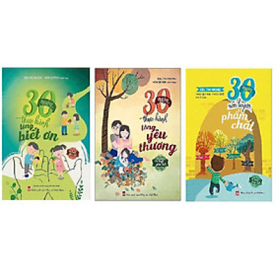 Sách - Combo 30 Ngày Thực Hành Phẩm Chất : Yêu Thương, Biết Ơn, Phẩm Chất  - NXB Phụ Nữ