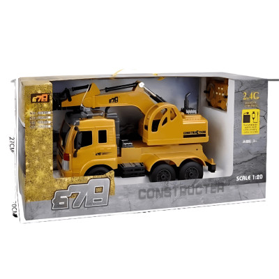 678 - 8066E Đồ chơi mô hình máy xúc điều khiển từ xa 2.4G 13 kênh (KT 55.5x20x27cm)