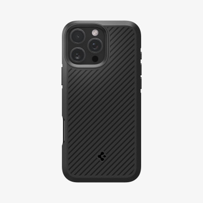 Ốp Lưng Spigen cho iPhone 16 Pro Max/ 16 Pro, SPIGEN CORE ARMOR MATTE BLACK Chống Sốc_ Hàng chính hãng