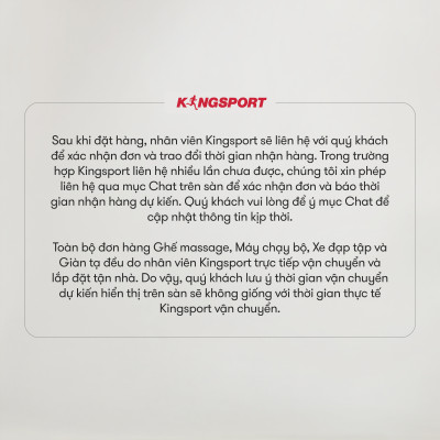 Máy chạy bộ KINGSPORT KS-2055 đa năng khung sườn Kingtech Titan 2.0 mạnh mẽ,12 chương trình luyện tập đa dạng