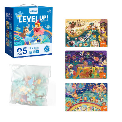Đồ chơi xếp hình Những câu chuyện cổ 3in1 - Level 5 Mideer CT7036