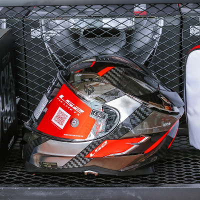 MŨ BẢO HIỂM FULLFACE 2 KÍNH LS2 FF327 CHALLENGER CARBON - GARA20