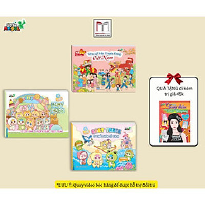 Sách Tô Màu - Tết Và Lễ Hội Truyền Thống + Baby Three 12 Con Giáp + Baby Three Ở Thế Giới Cổ Tích - Combo 3 Cuốn - Minh Thắng