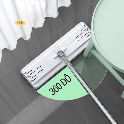 Bộ lau nhà GOSO Plus có thùng lau nhà 2 ngăn tự vắt, cây lau nhà xoay 360 độ giúp lau sàn làm sạch