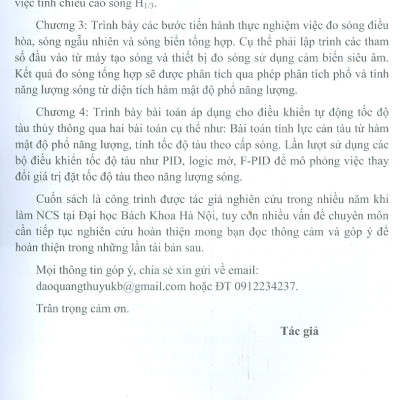 Xử Lý Tín Hiệu Ngẫu Nhiên - Áp Dụng Cho Bài Toán Phân Tích Sóng Biển Và Ứng Dụng - TS. Đào Quang Thủy