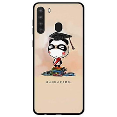 Ốp lưng dành cho Samsung Galaxy A21 mẫu Gấu Trúc Tốt Nghiệp