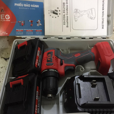 MÁY KHOAN VẶN VÍT DÙNG PIN 21V FEG EG-21DB - HÀNG CHÍNH HÃNG