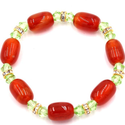 Chuỗi tay đá thạch anh đỏ FSOX13 (189 mm)