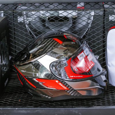 MŨ BẢO HIỂM FULLFACE 2 KÍNH LS2 FF327 CHALLENGER CARBON - GARA20