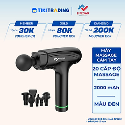 Máy Massage Cầm Tay Thông Minh Life360 MS-AL21, Giảm Nhanh Cơn Đau, Quà Tặng Ý Nghĩa - Hàng Chính Hãng