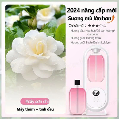 Bộ Máy Xịt Thơm Phòng Tự Động 5 Chế Độ (Gồm Máy & 01 Lõi Tinh Dầu) Máy Khuyếch Tán Tinh Dầu Decor Phòng Ngủ 